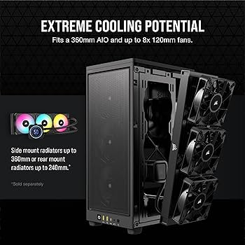 CORSAIR 2000D Airflow PCケース 2000D AIRFLOW Mini-ITX PC Case - Black